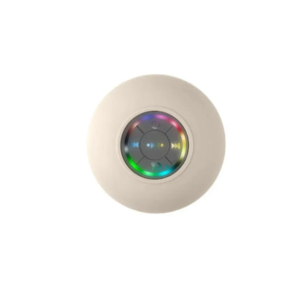 AquaBeat Mini: Waterproof LED Bluetooth Speaker with Powerful Sound & Suction Cup Mount